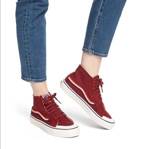 Vans red Sk8-hi 138 Decon SF